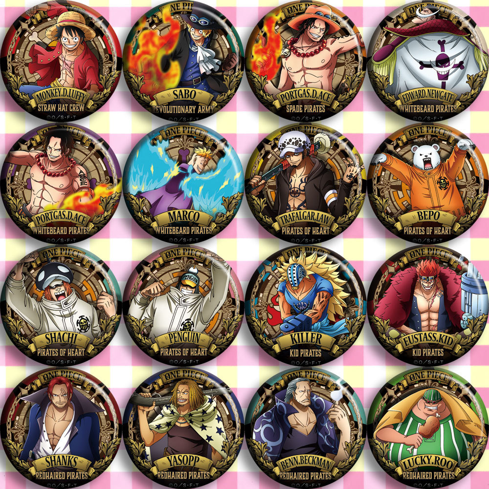Anime Merchandise In Japanese - ONEPIECE Anime Badge C Stijl Luffy