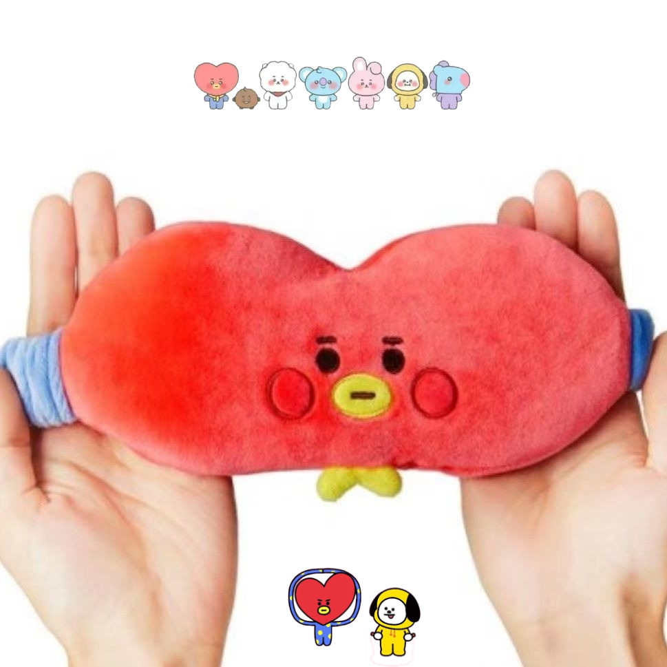 Cute Anime Merchandise - BT21 cartoon schattig pluche oogmasker Kawaii