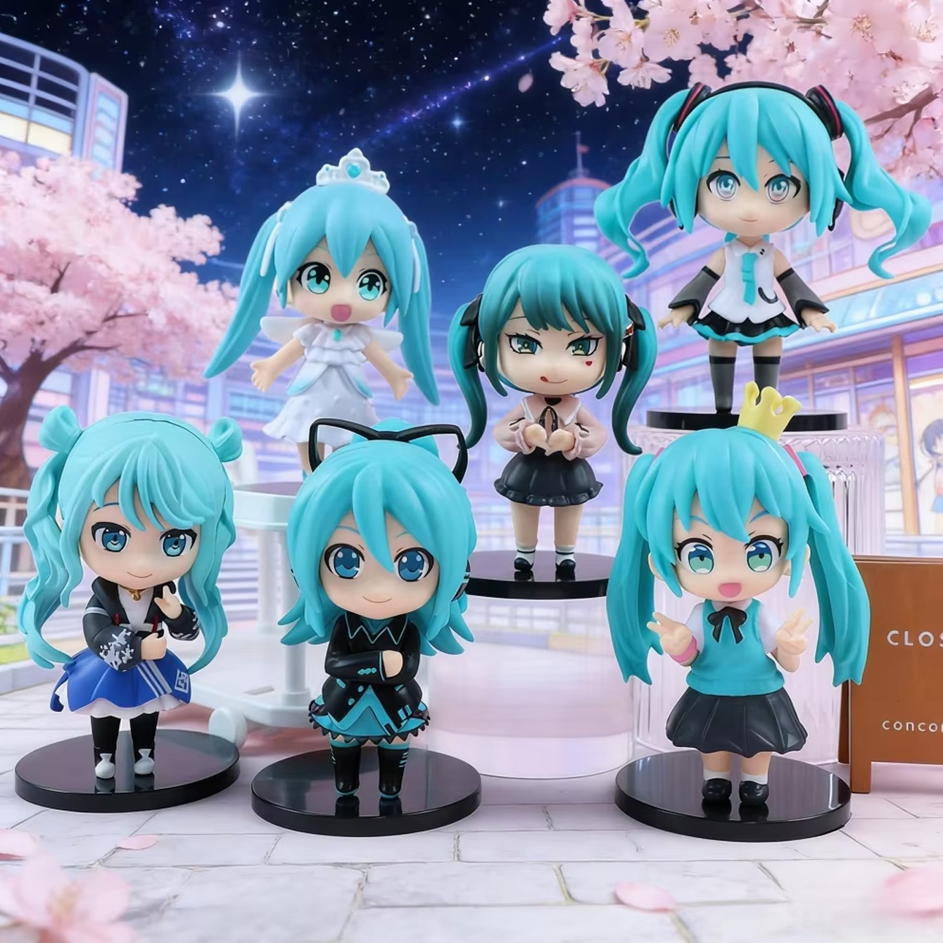 Anime Merchandise Figures - Hatsune Miku Chibi Figuurbundel – Meerdere