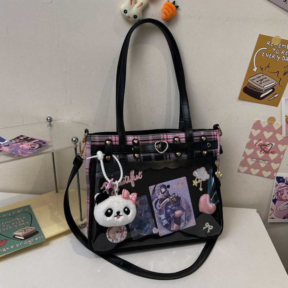 Anime Merchandise In Japanese - Y2K Cartoon Anime Itabag Lattice Grote